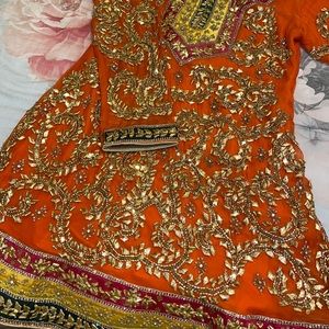 Pakistani Gota work 3 piece gharara suit